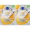 NIVEA Q10 ENERGY Maschera antirughe in fogli 1 pezzo (Confezione da 2)