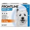 Frontline Spot On Cani x3 Pipette Antiparassitario per Cani (2-10 Kg) Contro Pulci Zecche e Pidocchi