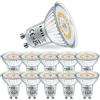 EACLL Lampadine LED GU10 3000K Bianco Caldo 4.8W Sorgente Luminosa 535 Lumen Equivalenti 70W Lampada Alogena. AC 230V No Flicker Faretti, Faretto 120 °, Luce Bianca Calda Spot, 10 Pack