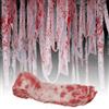 Dryxog 10 Metri Halloween Props Room Fuga Casa Infestata Tema Orrore Dark Masquerade Decorazione Ciondolo Fatto Vecchia Garza Bloody Handprint con Benda Sangue Rotolo per Stregata Terrazza Giardino