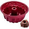 Mlying Stampo per ciambella in silicone, Ø 23 cm, antiaderente, in silicone, per torte, pasti per gli dei, gelatina, pane (1, 23 cm)