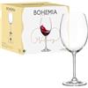 Generic Set 6 Calici da Tavola in Vetro Bohemia Volary Vino Rosso 58 cl
