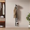 EMKE Scaldasalviette Elettrico da Bagno, Nero Opaco,6 Ganci,150x12,5cm