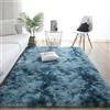 YUANWAN Tappeto per Soggiorno 170 x 150 cm Morbido Antiscivolo Facile Pulizia Tappeti Pelosi Camera da Letto Morbido Tappeto Antiscivolo per Soggiorno, Corridoio, Camera da Letto, Blu