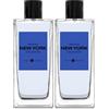 PRET � PORTER Prêt à Porter New York Eau de Parfum Uomo, un soave profumo legnoso e fresco, con note di Bacche di Ginepro, Salvia Sclarea e Legno di Cedro, 100 ml (Confezione da 2)