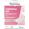 Vitarmonyl Coenzima Q10 - Azione Antiossidante Forte - 20 Capsule | Ubichinone Con Vitamine E e C - Benessere Pelle e Protezione Cellulare - Senza Glutine e Lattosio - Vegano