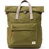 ROKA London Canfield - Zaino medio - Zaino impermeabile sostenibile per lavoro, viaggi e pendolarismo - Zaino leggero per laptop con tasche sicure per uomini e donne, Erba cipoll, M, Casual