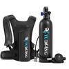 TUDIVING Supporto per bombola Subacquea TUDIVING-2L, Supporto per respirazione da 30 a 45 Minuti, bombola Subacquea Portatile, Set bombola Subacquea Ricaricabile (S700Plus B1 Black)