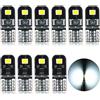 AGLINT T10 W5W LED CANBUS Sensa Errore Lampadine 12V 194 168 2825 Cuneo Tipo Luci Dell'automobile Bulb 6000K 2SMD La Luce Interna Dell'auto Targa Lampade Luci Posizione LED Bianco