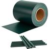 HENGMEI - Frangivista in PVC, con clip di fissaggio, per recinzione/ staccionata da giardino, antivento, pellicola oscurante protettiva