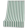 fashion home Pagano Tenda Da Sole per Esterno con Anelli e Ganci,Tende da Sole per Balconi Terrazzo con Frange, Resistente e Lavabile, Righe (Verde, 140X250 cm)