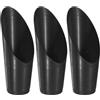M METERXITY 3-Pack Paletta Per Terreno Bonsai, Paletta Da Giardino In Plastica Secchiello Per Terreno Per Trapianto/Fiori/Piante Grasse, Piccoli Attrezzi Da Giardino Colorati [Nero]