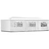 BOUDECH Tenda/Gazebo per Feste Impermeabile Bianco Tendone per Fiere,Feste e Mercati. Disponibile in due misure 3x6 e 3x9 (3x9 M)