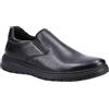 Hush Puppies Trent Scarpe Slip-On Nere in Pelle da Uomo - EUR 45