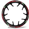DTASMBD Cerchi Strisce Adesivi Per Cerchi Moto Per Aprilia Per Dorsoduro 750 900 1200 Da 17 Con Strisce Riflettenti E Adesivi Per Mozzi Adesivi Riflettenti Ruote(Colore 1)
