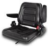 Ucaeiio Seggiolino universale per carrello elevatore, sedile per trattore con cintura di sicurezza, schienale e braccioli regolabili, resistente sedile pieghevole in PVC impermeabile, per camion