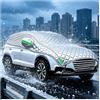 Generico Telo Copri Auto Esterni per Smart four 2014-2022, Telo Copriauto per Antigrandine, Impermeabile Antipolvere E Traspirante, Mezza Copertura con Strisce Riflettenti TY868