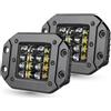 IUKMR Faro Assemblaggio Per barca Auto Off Road 4x4 12V 24V Faretto LED Light Bar Lampada da guida per auto 5 40W per montaggio a incasso Fari Anteriori Auto