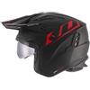 UFO PLAST Casco Jet Sheratan con visiera parasole a scomparsa Trial Street Scooter Moto opaco (L)