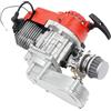 SOPERIT 49CC Motore a 2 Tempi Raffreddato ad aria Mini Motore in Alluminio Minimoto a Benzina per Mini Dirt Bike, ATV, Quad, Tasca con Riduttore, Carburatore