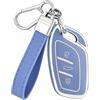 OFF WE GO Guscio Custodia Cover Chiave per MG MG4 ZS EV HS EHS MG5 MG3 Marvel R | TPU antigraffio e portachiavi in pelle. Adatto a telecomandi MG6, ZX, GT, RX3, RX5, I6, I5. Segnale reattivo.