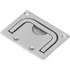 AKLOSIPY 316 Stainless Steel Square Boat Ring Flush Lift Handle for Deck