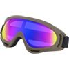PIEXANGH Occhiali sportivi da neve con fascia in nylon per sci, moto, ciclismo, scossa all'aperto, motoslitta, antivento, ventilato, design protettivo