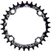 DUANSIYU Corone per Bicicletta 104BCD Ovale/Rotondo Stretto Largo Corona MTB Mountain Bike Bicicletta 32T 34T 36T 38T Guarnitura Dente Piatto Parti 104 BCD(32T,White)