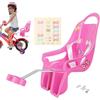 Generico Sedile per bambola da bici per bambini, seggiolino per bambola da ragazza | Bambola per i bambini più piccoli Animali di peluche per bambini Giri in bicicle