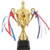 GALPADA Trofeo in metallo dorato con base in plastica, premio per competizioni sportive, per pallacanestro, scuola, torneo, onore e premio di gioco