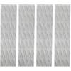 HGENAHGTF 4 cuscinetti di trazione per tavola da surf Skimboard Deck Trazione Pad antiscivolo anteriore coda per skimboard, shortboard antiscivolo Deck Grip Mats
