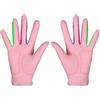 Zpengtai Guanti Golf Guanti da golf in tessuto for sport all'aria aperta for ragazzi e ragazze antiscivolo traspiranti 1 paio 2 colori bianco rosa for bambino(WHITE,15)