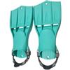 Wswqop Subacquee Regolabili Pinna Nuoto Pinna Immersione Snorkeling in Gomma TPE con Letto Ammortizzato per Comfort Prolungato Adatte per Allenamento Viaggio , Verde Acqua , S 35-38
