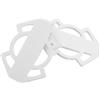 Abaodam Pedali Posteriori per Mountain Bike, 1 Coppia, Acciaio Bianco | Diametro Vite 5mm, Antiscivolo e Pieghevole, per Passeggeri, Installazione Semplice