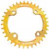 DUANSIYU Corone Per Bicicletta Manovella della bicicletta 104BCD Forma Rotonda Stretto Largo 32T/34T/36T/38T MTB Corona Della Bicicletta ruota di Catena bici Cerchio Guarnitura Piastra Singola(Gold Round 36T)