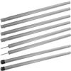 ibasenice 2 Set Tarp Poles Set Pali per Tenda Parasole 2,1m 25mm 8 Sezioni, Ferro, Argento, per Campeggio e Supporto Tenda