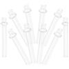 Amosfun Tubo in Vetro Design Elegante per Lampada a Olio 10 Pezzi Resistente al Calore Ricambio Sicuro per Lanterne a Cherosene per Decorazioni Domestiche