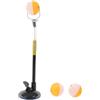 FESTFENDS Allenatore Ping Pong con Base a Ventosa, Altezza Regolabile Nero | Pvc e Lega di Alluminio, Pratica Individuale al Chiuso e Viaggio, per Principianti