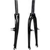 Generico Forcella Bici in Carbonio, 14/18/20, Freno V e C, 74mm 100mm | Forcella anteriore 3K in fibra di carbonio, attacco 28.6mm, cannotto 390mm, 100x9mm o 74x9mm