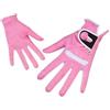 Zpengtai Guanti Golf Guanti da golf traspiranti regolabili donna, mano sinistra e destra, tessuto in fibra, sport all'aria aperta(Pink,21)