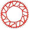 DUANSIYU Corone per Bicicletta Bicicletta Pieghevole Dente Corona Positivo Negativo 46/48/50/52/56/58T Ruota di Catena BMX Bici Colorata Guarnitura 130BCD(52T Red)