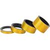 JIASHUNHE Distanziali Bici Manubrio 1 set 5 + 10 + 15 + 20mm Distanziali for cuffie in fibra di carbonio for 28.6mm 1/8 Stelo forcella Altezza extra Rosso Blu Verde Accessori for biciclette(Yellow 1set)