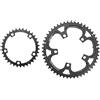 DUANSIYU Corone per Bicicletta Doppia Corona 110bcd Bici da Strada Ovale Rotonda 2X 50t 35t 34t 53t 39t(Round Black 50-34T)