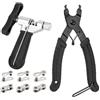 GALPADA Smagliacatena Bici Chain Removal Repair Tool per Catena Bici Pinza per Magic Link Acciaio Inossidabile e ABS Nero