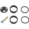 JIASHUNHE Distanziali Bici Manubrio MTB Bike Attacco Manubrio for Bicicletta Coperchio Tappo Superiore Accessori Mountain Forcella Anteriore Anello Distanziatore Parti di Ciclismo(Black 2mm10mm)