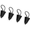 ZBIianxer Set Tappi Ricambio per Punti Scarico del Kayak, Black