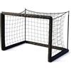 Jorzer Mini porte da calcio, porte da calcio nere pieghevoli per bambini