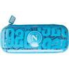 PRESTIGE & DELUXE Astuccio Scuola Portapenne Rigido Napoli Azzurro Licenza Ufficiale | Interno Organizzato, Tasca Rete con Zip, Poliestere Antistrappo, Taschino | + portachiave squadra
