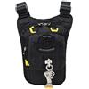 WANGBINGXING Marsupio Gamba Moto Borsa Da Gamba, Coscia In Nylon Uomo Cintura Viaggio for Motocicletta Portafoglio A Tracolla A(Noir)