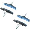 NHABXGDS Blocchi Freno per Bici Parte ciclistica in Gomma MTB Bicicletta da Strada di Montagna Scarpe Leggere per Freni a V Pastiglie per Bicicletta(2 Pair Blue)